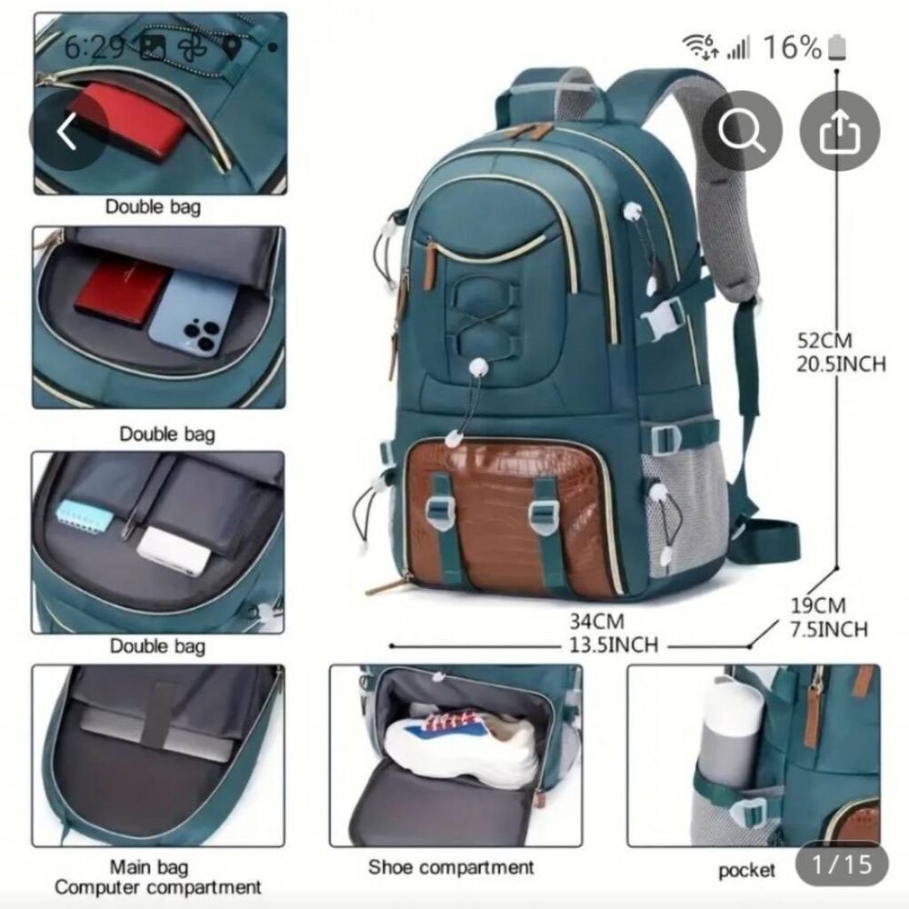 Senkey&style golw in the dark bookbag